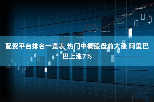 配资平台排名一览表 热门中概股盘前大涨 阿里巴巴上涨7%