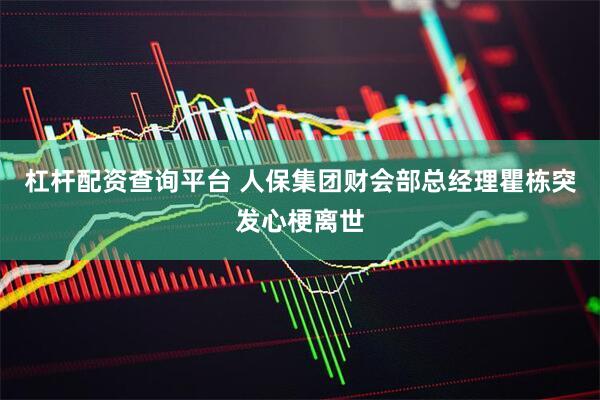 杠杆配资查询平台 人保集团财会部总经理瞿栋突发心梗离世